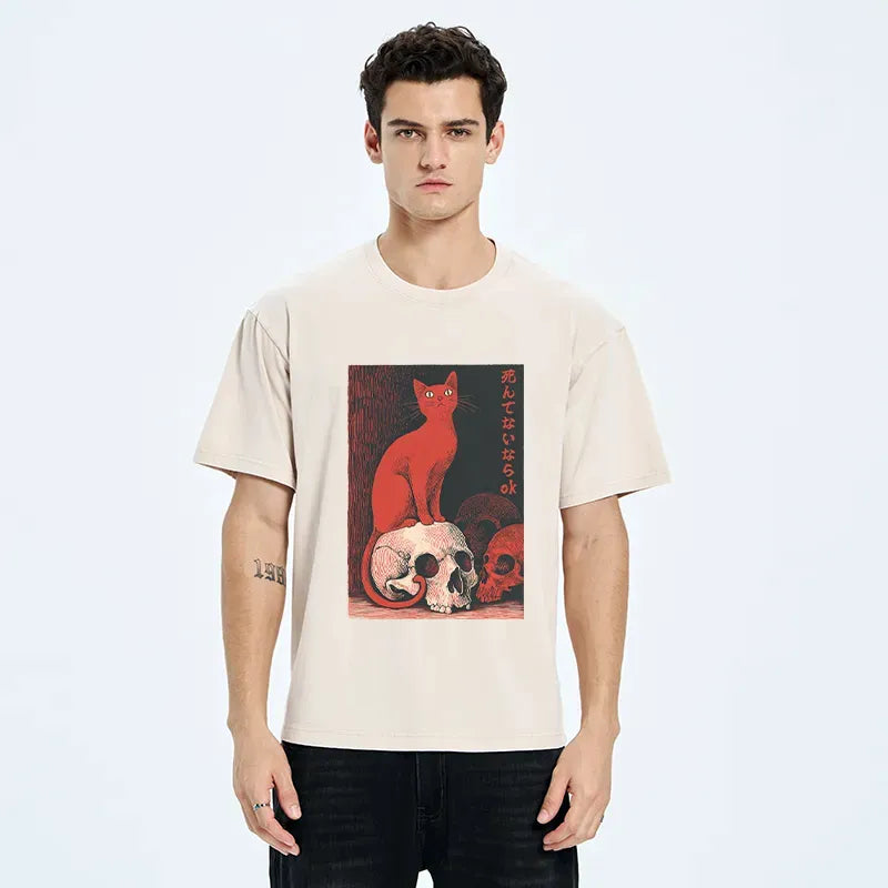 Kyoto Lion Unisex Cotton T-Shirt for Gift Idea