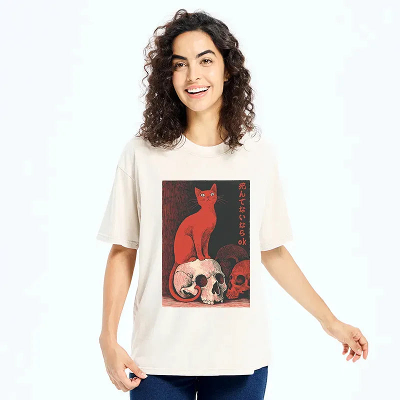 Kyoto Lion Unisex Cotton T-Shirt for Gift Idea