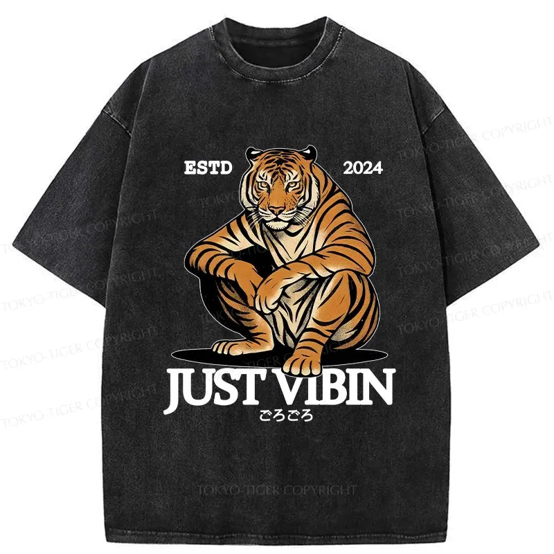 Japanese Tiger Washed T-Shirt