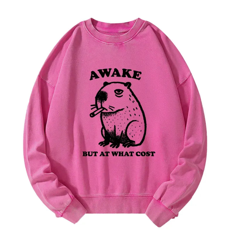 Smoking Capybara Unisex Sweatshirt Gift Idea