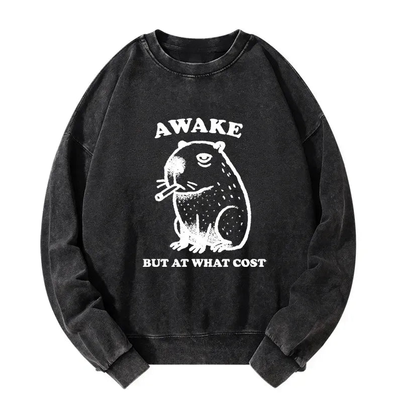 Smoking Capybara Unisex Sweatshirt Gift Idea