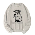 Japanese Capybara Washed Sweatshirt for Daily Wear