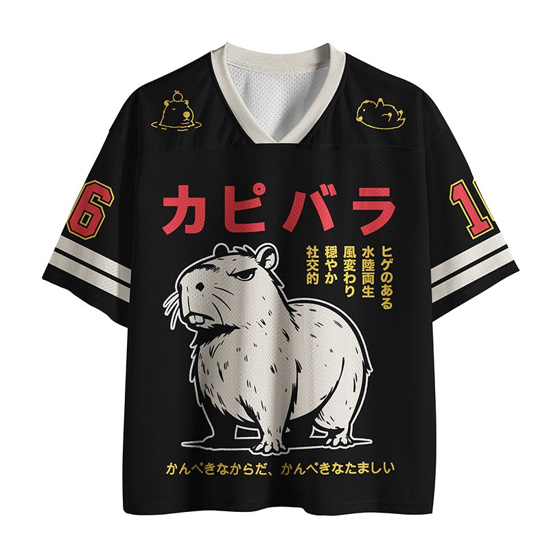 Chill Capybara Mesh Jersey for Summer