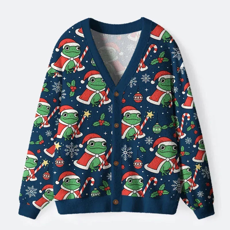 Unisex ugly Christmas frog sweater on sale