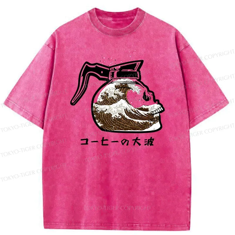 Retro Japanese Wave T-Shirt Streetwear Style