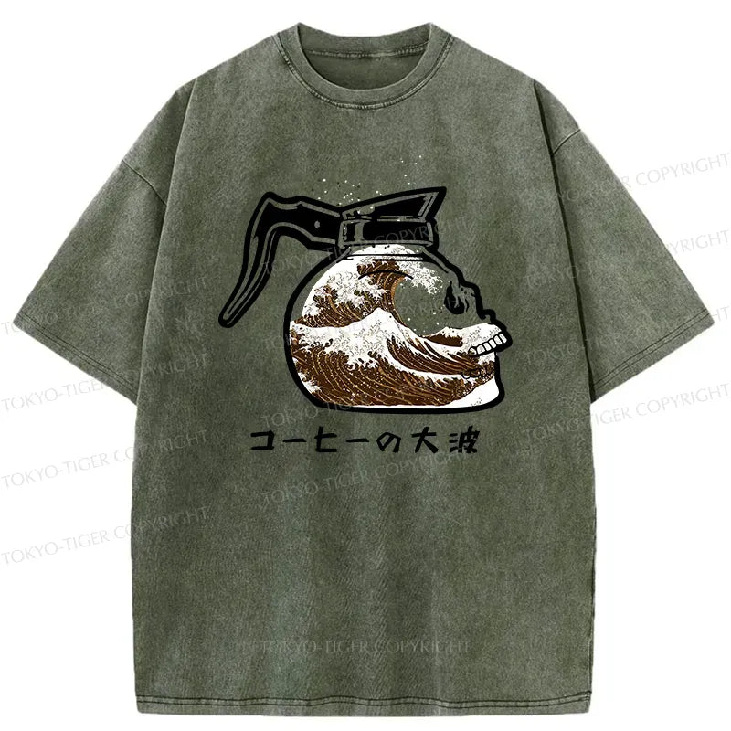 Retro Japanese Wave T-Shirt Streetwear Style
