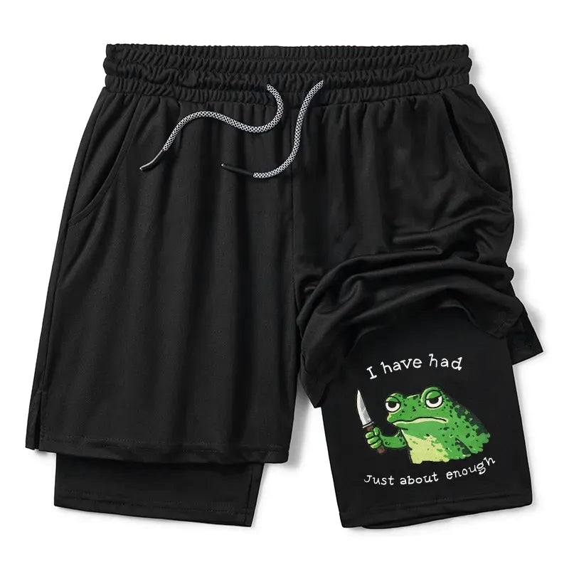 Kyoto-Lion Impatient Frog Training Shorts