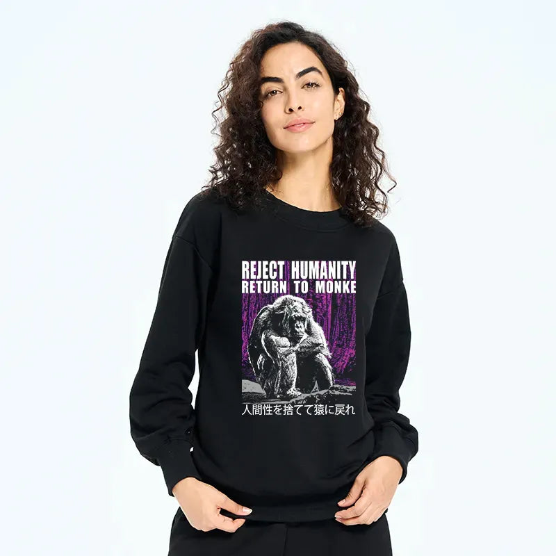 Japanese vintage lion sweatshirt for men