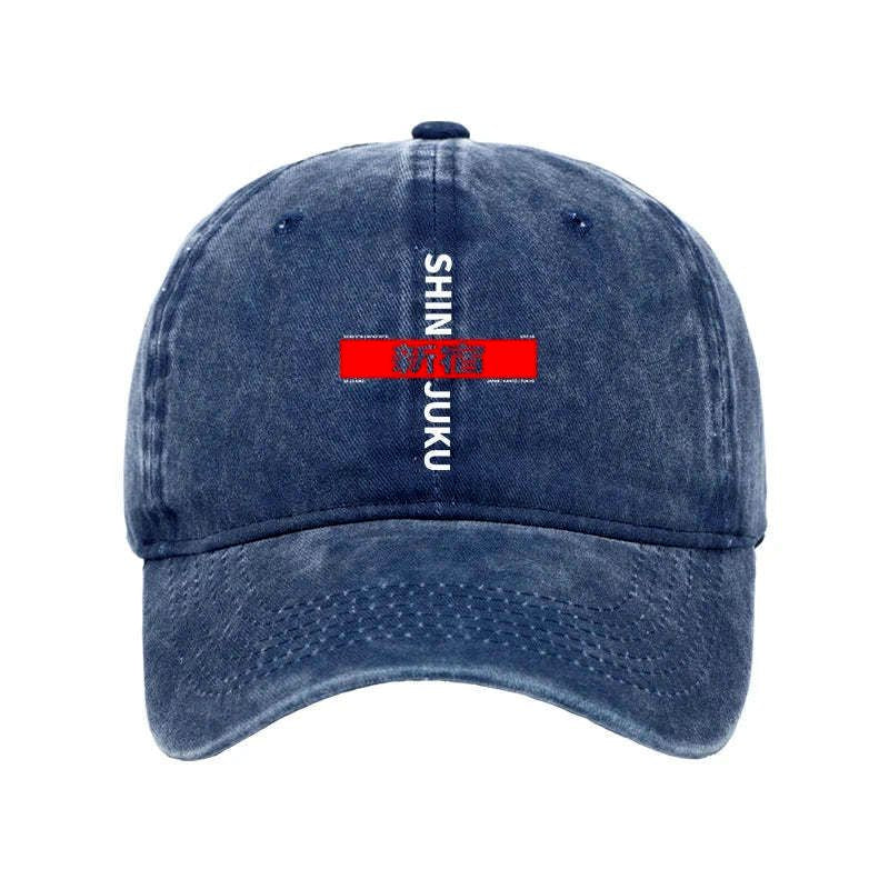 Japanese washed cap for daily wear
