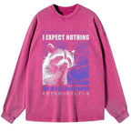 Japanese raccoon long sleeve t-shirt