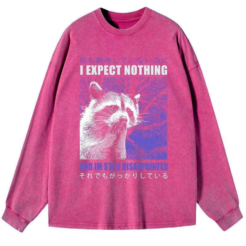 Japanese raccoon long sleeve t-shirt