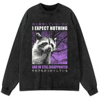 disappointed raccoon unisex tee