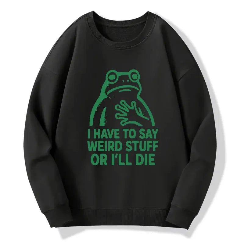 weird japanese frog sweatshirt gift for him