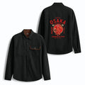 Kyoto-Lion Drunken Octopus Japan Men's Corduroy Work Jacket