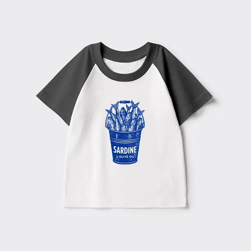 vintage japanese raglan t-shirt for kids