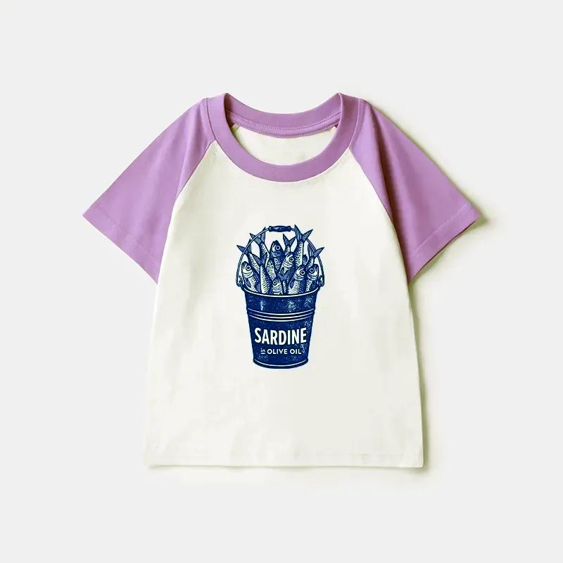 funny japanese raglan shirt for children