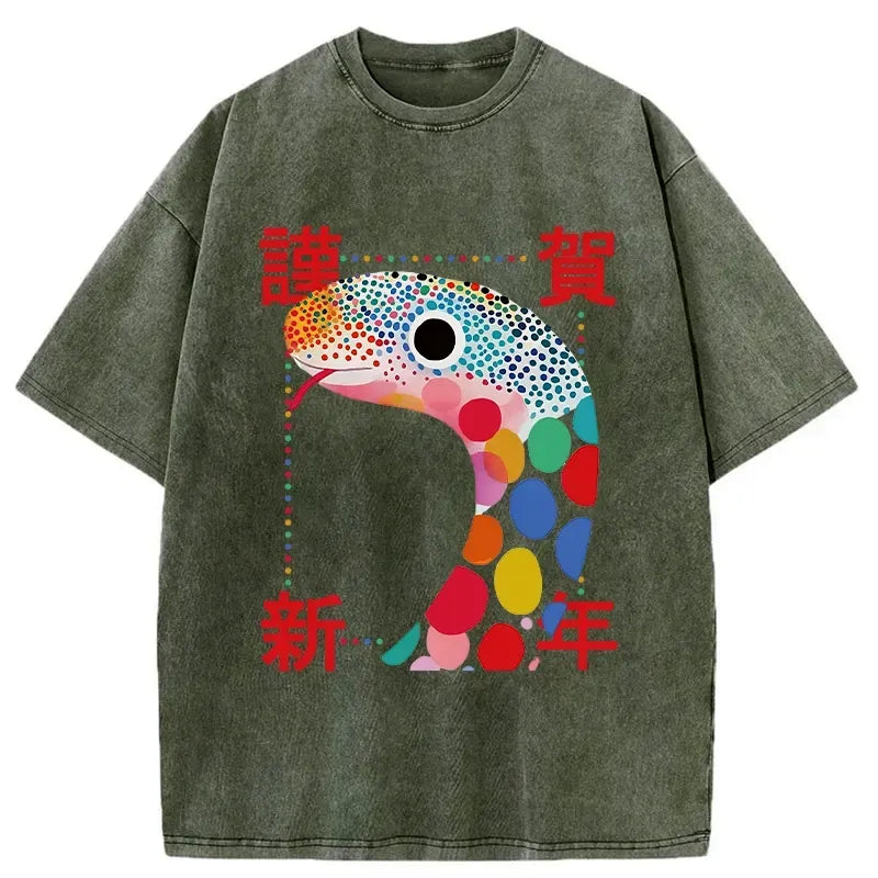 Kyoto Lion Japanese Snake T-Shirt