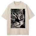 vintage washed cat tee limited edition