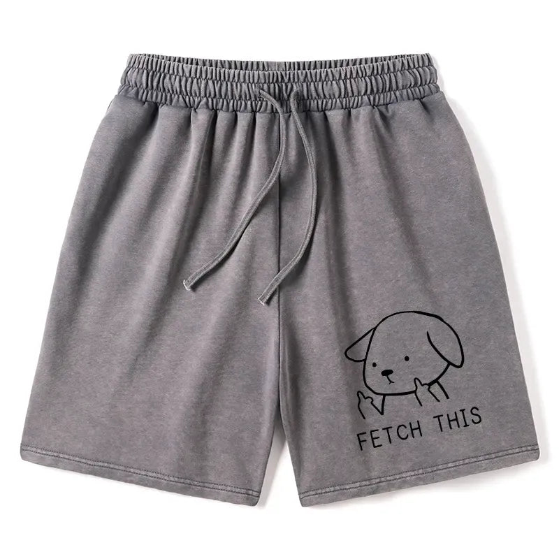 Kyoto Lion Washed Shorts for Summer