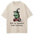 Frog Riding Scooter T-Shirt Casual Gift