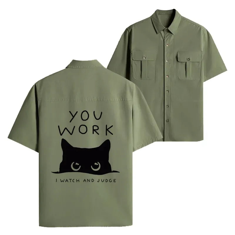 Japanese cat shirt for everyday