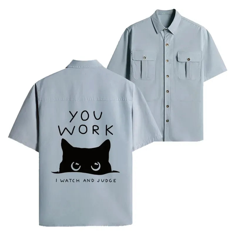 Japanese cat shirt for everyday