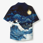 Kyoto-Lion Unisex Hawaiian Shirt for Street Style
