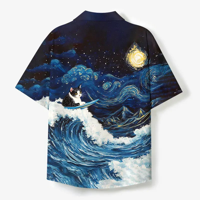 Kyoto-Lion Unisex Hawaiian Shirt for Street Style