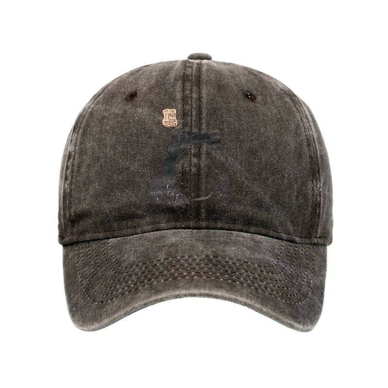 Japanese washed cap for daily wear