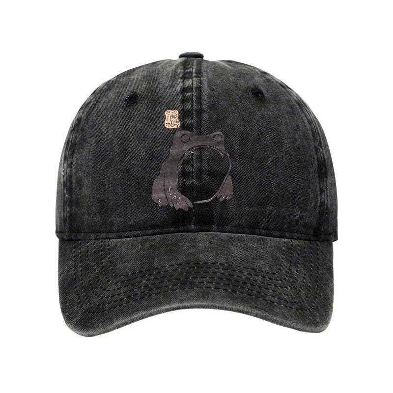 Ukiyo-e frog cap for street style