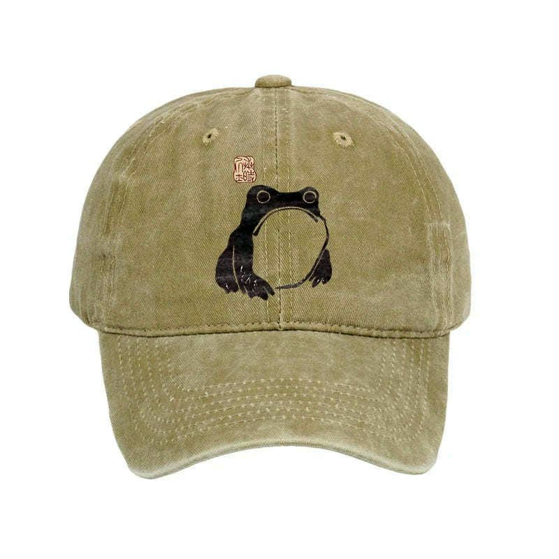 Ukiyo-e frog cap for street style