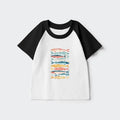 Japanese Style Kids Raglan Shirt for Daily Wear