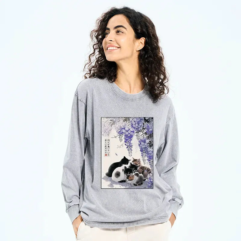 Kyoto Lion Cats Vintage Tee on Sale