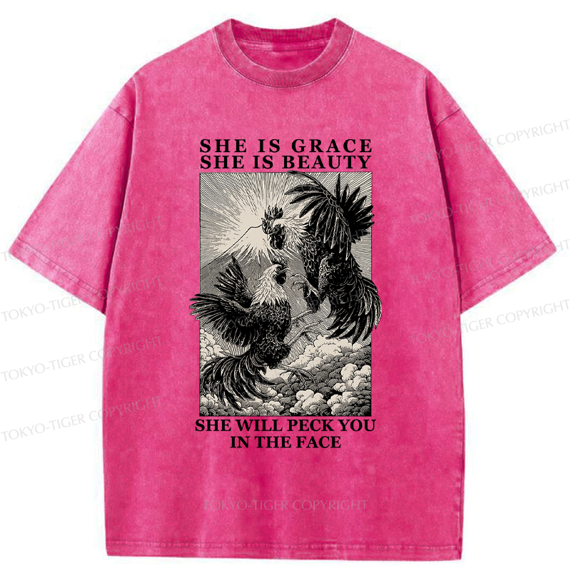 Kyoto-Lion Japanese Mountain Print Tee