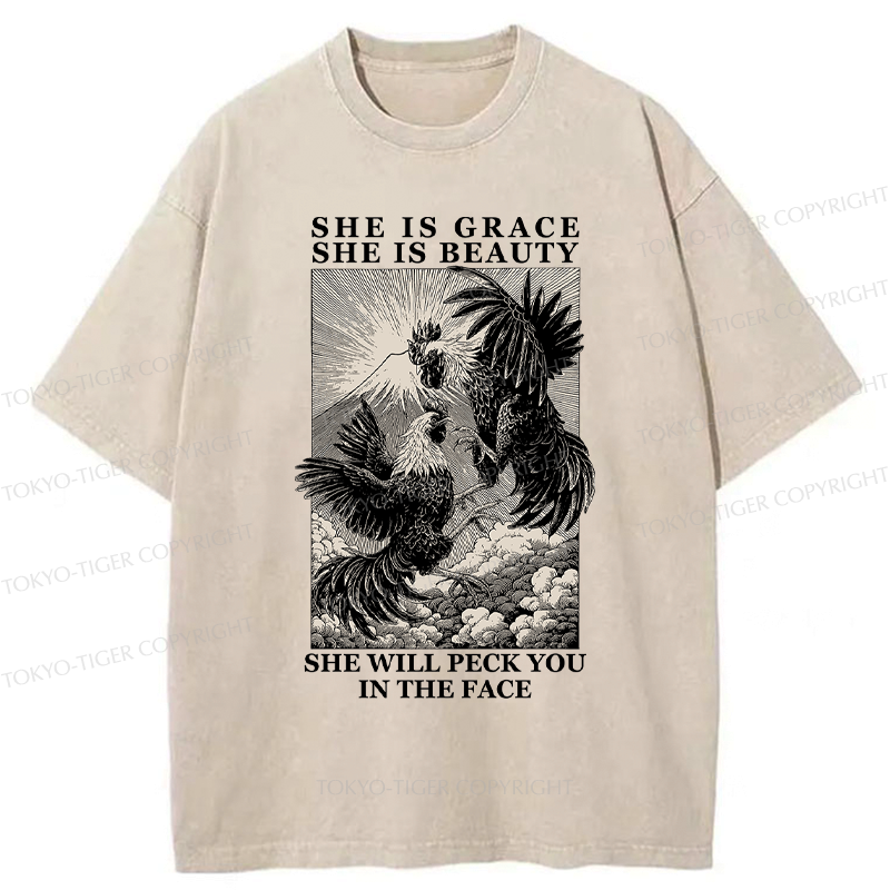 Kyoto-Lion Japanese Mountain Print Tee