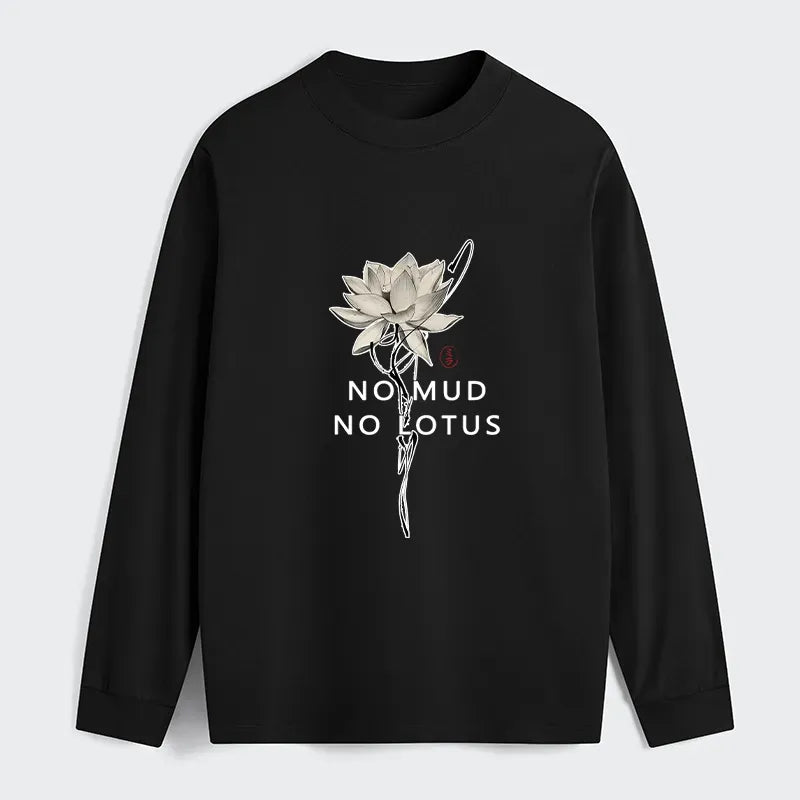Japanese Zen Lotus Long Sleeve T-Shirt