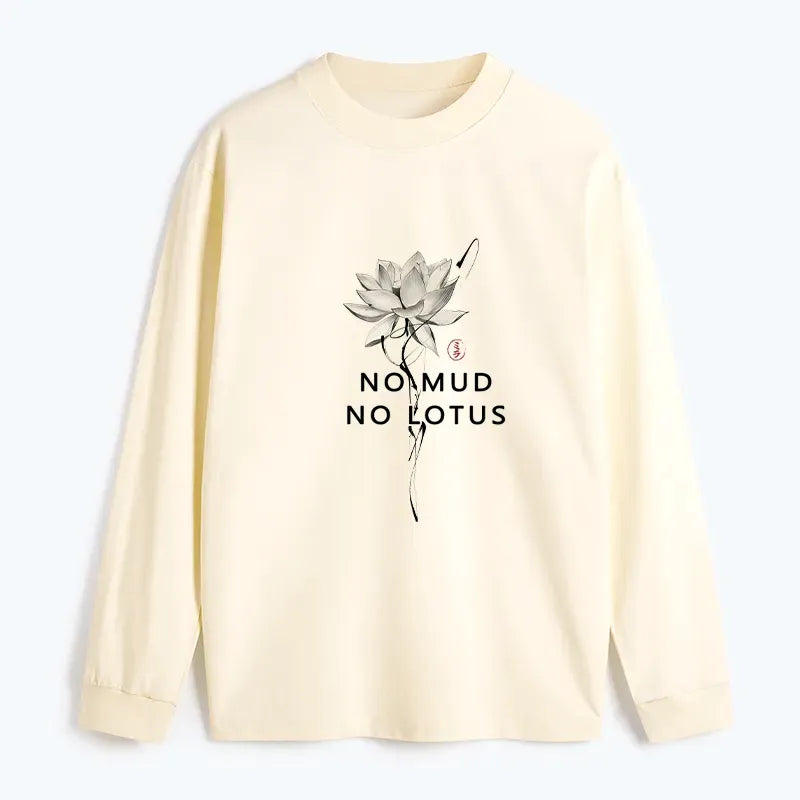 Japanese Zen Lotus Long Sleeve T-Shirt