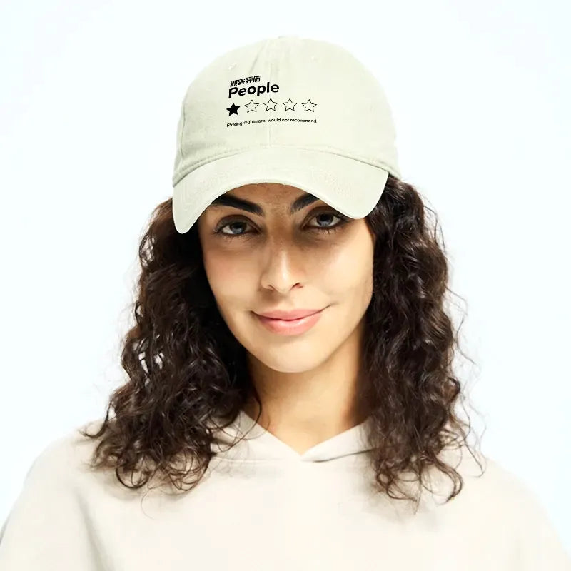 Japanese washed cap for daily wear