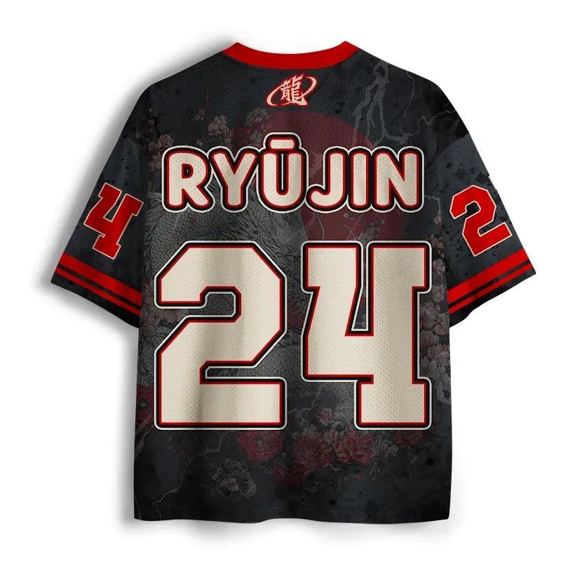 Kyoto-Lion Japanese Dragon Sakura Mesh Jersey