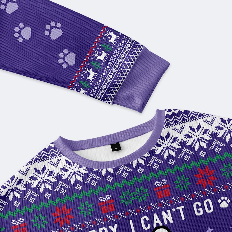 Kyoto-Lion Sorry, I¡¯m an Indoor Cat Christmas Ugly Sweatshirt