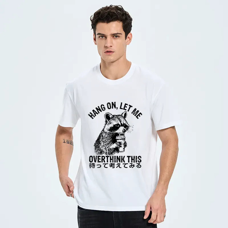 Overthink Raccoon Unisex Tee on Sale