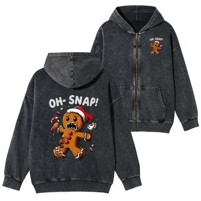 japanese streetwear washed zip hoodie
