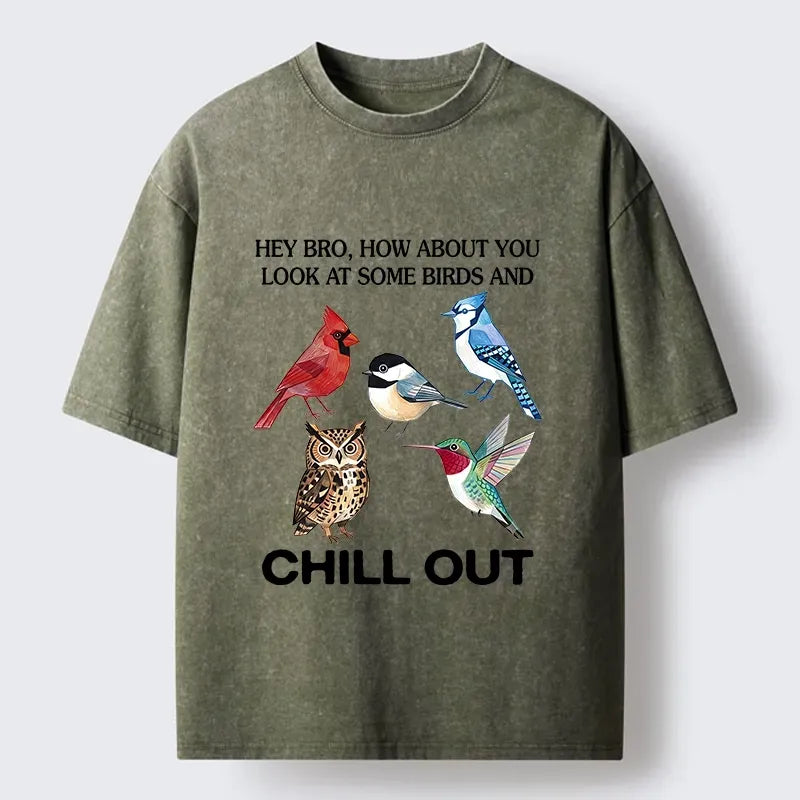 Japanese vintage washed t-shirt for daily wear