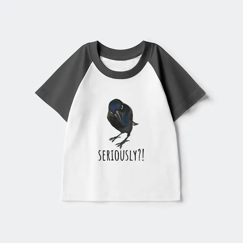 japanese kids raglan t-shirt