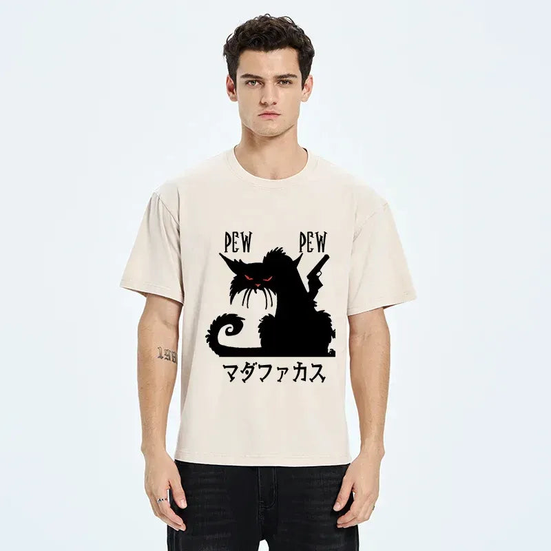 angry japanese cat tee best seller