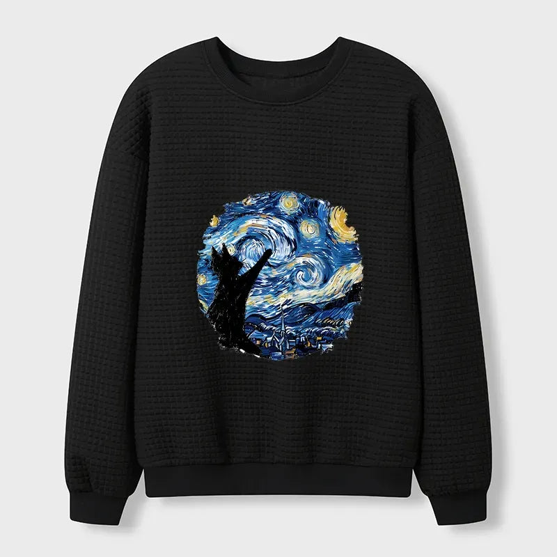 Vintage Kyoto Lion Waffle Pullover