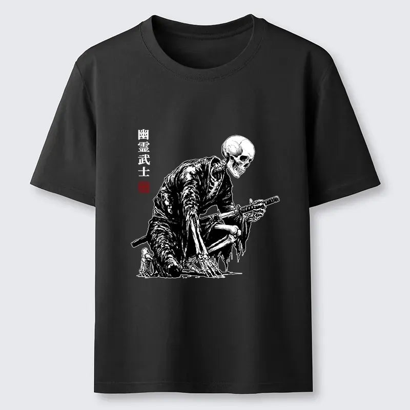 Japanese Ghost Samurai Graphic Tee for Gift