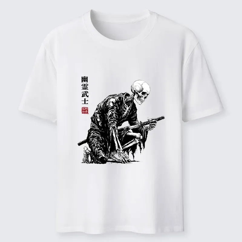 Japanese Ghost Samurai Graphic Tee for Gift