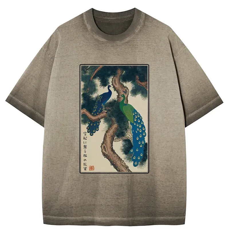 Japanese peacock t-shirt best seller