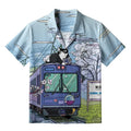 Japanese Black Cat Hawaiian Shirt Free Shipping